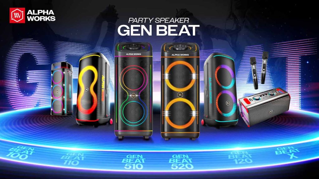 Alpha Works ra mắt dòng loa tiệc GEN BEAT tại Việt Nam, chất âm được chỉnh bởi Audiofrog