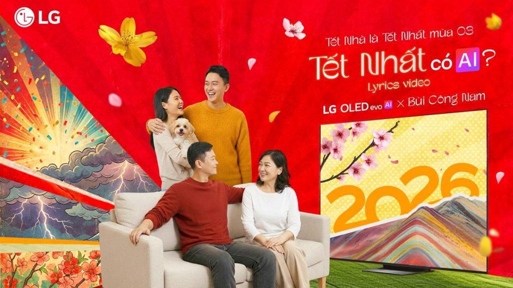 LG ra mắt MV “Tết Nhất có AI” và triển lãm sáng tạo tại Hà Nội - LG mang dến không gian trải nghiệm công nghệ kết hợp sân chơi sáng tạo dành cho giới trẻ trong khuôn khổ sự kiện LG x CREATIVEFEST 2026