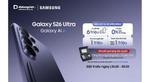 Đặt trước Samsung Galaxy S26 tại Di Động Việt, tổng ưu đãi lên đến 16 triệu đồng - 312N9409